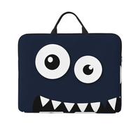 14 inch Playful Monster Design Print Laptop Sleeve Bag, Water-Resistant Computer Carrying Case for Men & Women