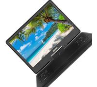 14 Inch Portable Digital with Adjustable Display and Built in Rechargeable Battery for Home Car Travel Entertainment Player with Adult Output