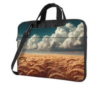14 inch Portable Laptop Bag Shockproof Light Laptop Case Inner Storage Pockets with Exquisite Harvest Season Print