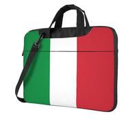 14 inch Portable Laptop Bag Shockproof Light Laptop Case Inner Storage Pockets with Exquisite Italian flag Print