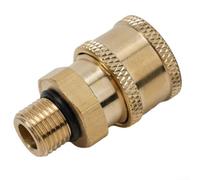 14 Inch Quick Release Connector Coupler for Pressure Washers with Multiple Thread Sizes for Hose, Pump, Reel and Valve Compatibility (#16)
