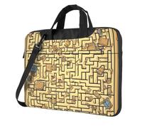 14 inch Shockproof Laptop Bag Unique Treasure Maze Pattern Light and Easy To Carry Suitable for Business Trips