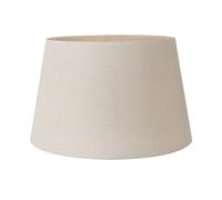 14 inch Slubby Hopsack Lamp Shade | Modern Lamp Shades for Table Lamps and Floor Lamps | Natural Cream Lampshade for Standard Lamps (Tapered, 35cm Diameter)