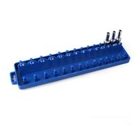 14 Inch Socket Organizer Bracket Plastic Tray for Arranging Various Metric Sizes in Garage