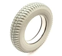 14'' Inch Solid 3.00-8 PU Tyre Grey Puncture Proof Mobility Scooter Arrow Tread Maximum Capacity 159 kg