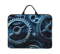 14 inch Steampunk Gears Cogs Print Laptop Sleeve Bag, Water-Resistant Computer Carrying Case for Men & Women