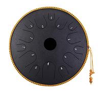 14 Inch Steel Pan Drum 14 Notes Steel Tongue Drum Handpan Percussion Instrument Tank Drum for Adults with Travel Bag and Mallets for Meditation Zen Gift for Kids, Travel, Party