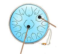 14 Inch Steel Tongue Drum, 15 Notes Handpan Drum Percussion Instrument With Mallets&Rope Decoration&Travel Bag,Ideal For Meditation Yoga And Zen,D