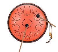 14 Inch Steel Tongue Drum, 15 Notes Handpan Drum Percussion Instrument With Mallets&Rope Decoration&Travel Bag,Ideal For Meditation Yoga And Zen,G