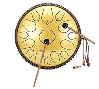 14 Inch Steel Tongue Drum, 15 Notes Handpan Drum Percussion Instrument With Mallets&Rope Decoration&Travel Bag,Ideal For Meditation Yoga And Zen,B