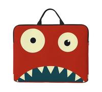14 inch Striking Playful Monster Print Laptop Sleeve Bag, Water-Resistant Computer Carrying Case for Men & Women