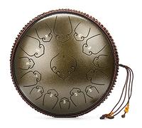 14 Inch Tank Drum 15 Notes Steel Tongue Drum C Key Handpan Drum With Padded Drum Bag And A Pair Of Mallets For Yoga Meditation Religious Activities
