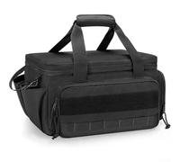 14 Inch Tool Bag For Organized Tool Carry With Front Mesh Pockets, Side Elastic Loops, Large Zippered Main Compartment And Reinforced Stitching