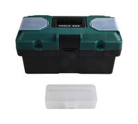 14 Inch Tool Box Plastic | Heavy-Duty PP Storage Case for Carpentry, Electrical Repairs | Secure Lock Buckle & Comfortable Handle | 1 Pack