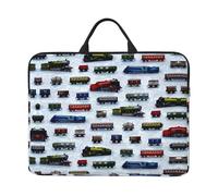 14 inch train Cars Print Laptop Sleeve Bag, Water-Resistant Computer Carrying Case for Men & Women