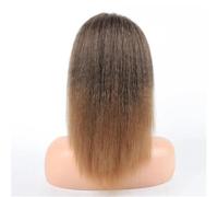 14 Inch Yaki Straight Ponytail Extension for Black Women, Fluffy Thick Synthetic Ponytails with Drawstring for Daily Use(1b-27)