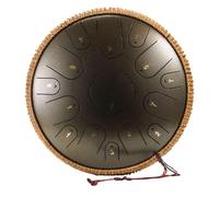 14 Inches 15 Notes Steel Tongue Drum - C/D Major Handpan Instrument Handpan Drum for Adults, Premium Steel Hand Drums, For Musical Education Meditation Yoga(E,D major)