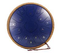14 Inches 15 Notes Steel Tongue Drum - C/D Major Handpan Instrument Handpan Drum for Adults, Premium Steel Hand Drums, For Musical Education Meditation Yoga(F,C major)