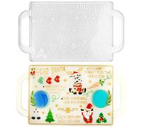14 Inches Silicone Tray Mold, Large Rolling Tray Molds Christmas, Rectangle Resin Tray Molds with Handles for Resin Making Dish Tray Craft DIY at Home by TANLOMY