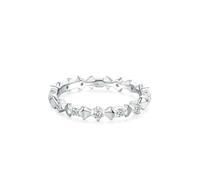 14 Karat White Gold Rings for Women, Wedding Engagement Ring Bowknot with Moissanite Au585 Silver Band Size U 1/2