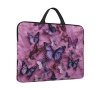 14" Laptop Case Sleeve All Butterflies are On Purple Background Laptop Bag Computer Carrying Case Notebook Protective Sleeve Cover
