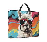 14" Laptop Case Sleeve Alpaca Wearing Sunglasses Laptop Bag Computer Carrying Case Notebook Protective Sleeve Cover