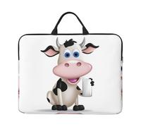 14" Laptop Case Sleeve Cartoon Milk Cow Laptop Bag Carrying Case Computer Protective Notebook Cases Cover