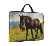 14" Laptop Case Sleeve Grazing Wild Horses Laptop Bag Computer Carrying Case Notebook Protective Sleeve Cover