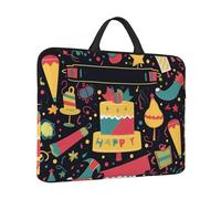 14" Laptop Case Sleeve Happy Birthday Images Laptop Bag Computer Carrying Case Notebook Protective Sleeve Cover