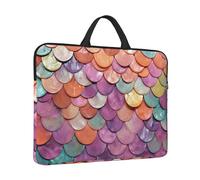 14" Laptop Case Sleeve Mermaid Scales Background Laptop Bag Computer Carrying Case Notebook Protective Sleeve Cover