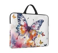 14" Laptop Case Sleeve Watercolor Butterfly Laptop Bag Computer Carrying Case Notebook Protective Sleeve Cover