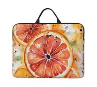 14"" Laptop Case Sleeve Watercolor Orange Slice Laptop Bag Shockproof Computer Carrying Cover