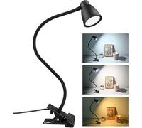 14 LED Desk Lamp, 3 Colors, 5 Adjustable Brightness Levels, USB Bedside Lamp, Eye Protection, 360 Flexible Reading Lamp for Studying and Working