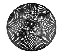 14 Low Volume Cymbal Silent Silver Golden Black Colorful For Drummers And Beginners(Black)