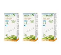 14 Masmi Super Plus Applicator Tampons Certified Organic Cotton, Hypoallergenic, Biodegradable, Perfume, Viscose, Rayon, Chlorine and Dioxin Free (Triple Pack)