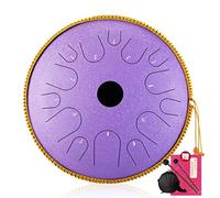 14 Notes Steel Tongue Drum, 14 Inch Handpan Drum Percussion Instrument with Mallets Travel Bag for Meditation, Yoga and Zen