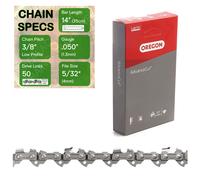 14" OREGON 91PX050 Chainsaw Chain 3/8" .050" (1.3mm) 91P050 91PJ050 91VG050