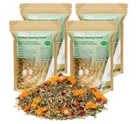 14 Oz Chicken Nesting Herbs - Natural Nesting Box Feed Herbs in 6 Dried Flower & Herbs for Freshening Bedding Chicken Coop Create Comfortable Environment