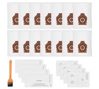 14 Pack 3D CO Vacuum Cleaner Bags Compatible with Miele Guard M1 Dust Bags | for TU, Guard L1/S1, M1 Flex, S8380/Silence/Parquet Flex, Performance/Cat & Dog/Parquet XL Series + 4 Exhaust Filters