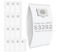14 Pack 53292 Type Q/C HEPA Replacement Canister Vacuum Bags Compatible with Kenmore 200 400 600 700 800 Series Canister Vacuum Cleaner, Large Capacity Replacement Bag Accessories Set