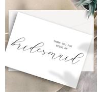 14 PACK Bridesmaid Proposal Cards Set, 8 Thank You for Being My Bridesmaid Cards | 2 Maid of Honor,2 Flower Girl,2 Matron of Honor with 14 Envelopes(15×20cm)