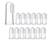 14 Pack Child Finger Toothbrush, Soft Silicone for Teething Relief Oral Cleaning Care, to Train Healthy Oral Habits