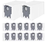 14 Pack Dust Bags Replacement for Roborock Saros 10/ 10R/Qrevo/Q Revo/S/Qrevo Pro/Plus/MaxV/Master/Curv/Edge/S8 MaxV/S8 Max Ultra Robot Vacuum Cleaner, 2.7L Large Capacity Disposable Bags