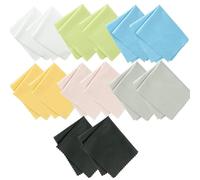 14 Pack Eyeglasses Cleaning Cloth, 7x6 inch Premium Microfiber Glasses Cleaner Cloth Glass Wipes for Laptop Camera Lenses iPad LCD Screens