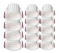14 Pack LED Recessed Retrofit Downlight 5W7W12W LED Can Light with Baffle Trim Hallway Living Room Ceiling Replacement Conversion Kit for Home Improved 4000K,A7W-3000K