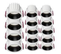 14 Pack LED Recessed Retrofit Downlight 5W7W12W LED Can Light with Baffle Trim Hallway Living Room Ceiling Replacement Conversion Kit for Home Improved 4000K,A7W-3000K