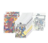 14 Pack Mesh Laundry Bags for building blocks, 2Pcs L(11.8 * 15.7in) Delicate Wash Bags for Large Building Blocks Small Plush Toys,12 Pcs M(9 * 11.8in) Laundry Bags for Micro Particle Building Blocks