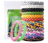 14 Pack Mosquito Repellent Bracelet, Deet-Free Natural Insect Mosquito Bands for Adults Kids, 1252 Hour Insect Protection, Adjustable Waterproof, for Hiking, Camping, Outdoor Holiday Essentials