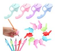 14-Pack Pencil Grips for Handwriting - 2Style (4Pcs Pen Grips w/Cushion & 10Pcs Cute Dolphin Pencil Grip) - Writing Posture Correction Writting Aids for Adults,18+Age