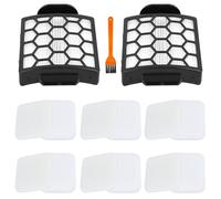14 Pack Replacement Filter Kit for Shark ZU62 ZU60 Navigator Zero-M Self-Cleaning Brushroll Pet Pro Upright Vacuum - Compatible with ZU62C NV150 NV151 NV251 NV255 - Includes Parts 1238FT60 1239FT60
